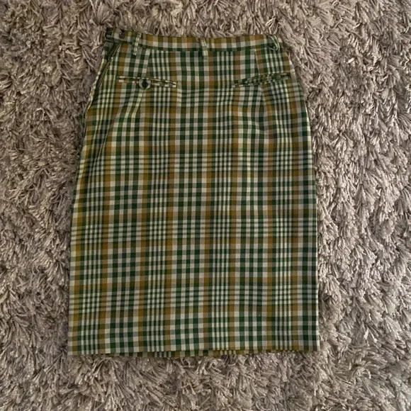 Vintage plaid pencil skirt - Picture 2 of 4